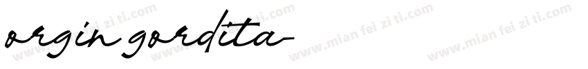 orgin gordita字体转换